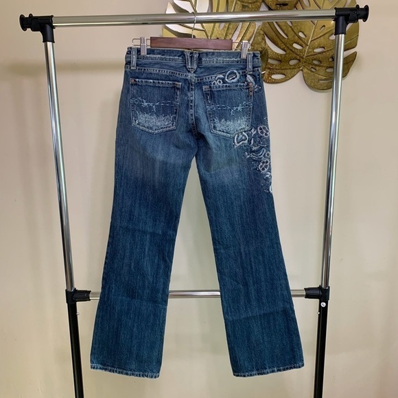 Miss Me Bootcut Jeans Embroidered Floral Pattern Size Women's 28 - Picture 3 of 7